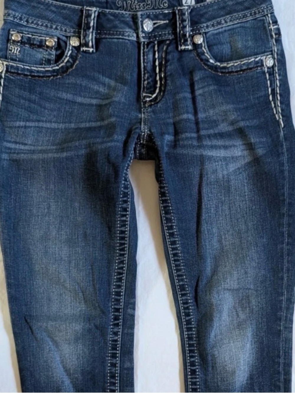 Miss Me mid-rise skinny women's jeans size 27 regular - Picture 3 of 3